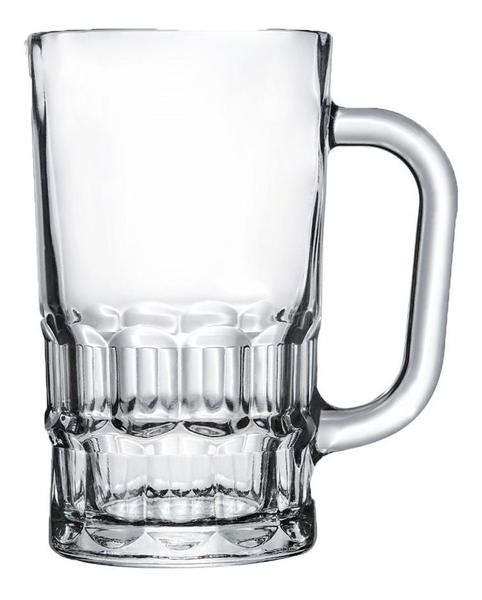 Imagem de Caneca Chopp Vidro Copo Cerveja Festa Transparente 300ml