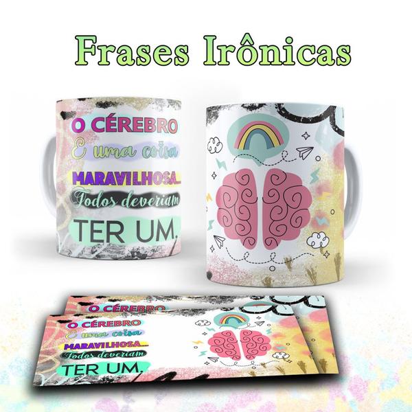 Imagem de Caneca com frases irônicas