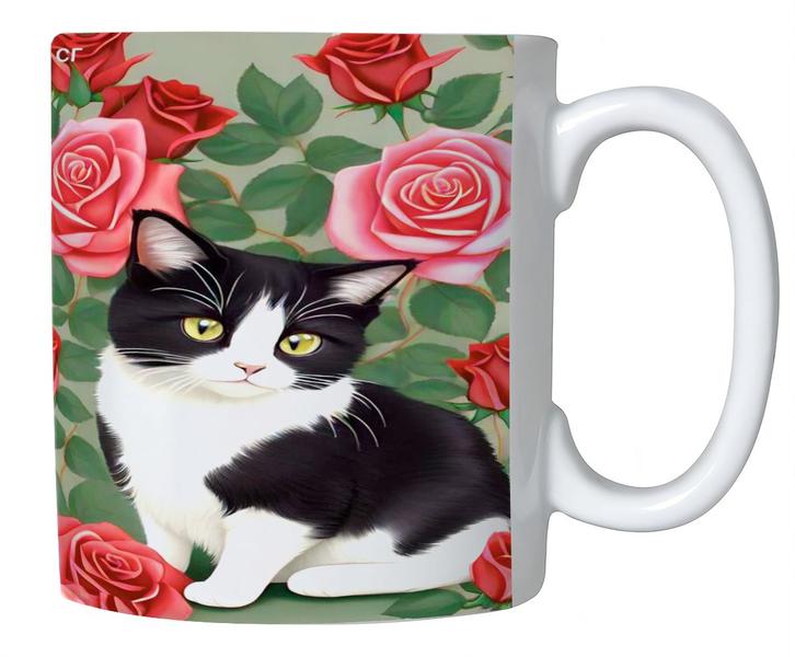 Imagem de Caneca Com Gatinho de Porcelana 325 ML Para Presente