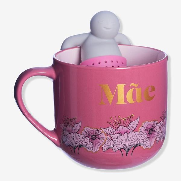 Imagem de Caneca com infusor mãe floral