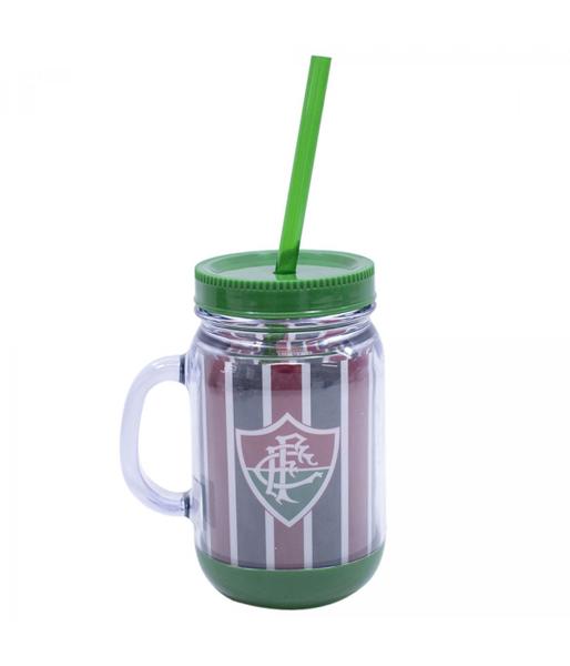 Imagem de Caneca com Tampa e canudo 420ml - Fluminense