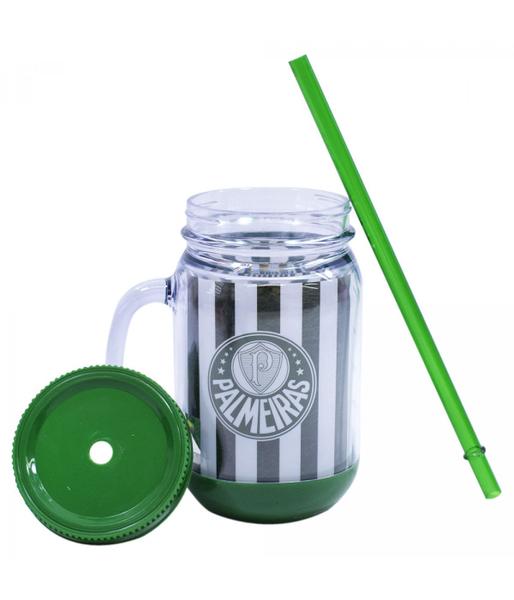 Imagem de Caneca com Tampa e canudo 420ml - Palmeiras