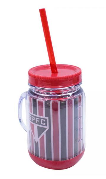 Imagem de Caneca Com Tampa E Canudo São Paulo 420ml Oficial