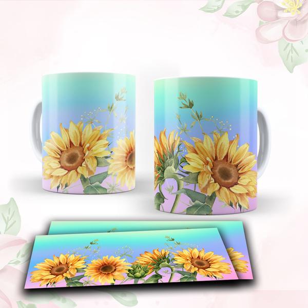 Imagem de Caneca com tema floral