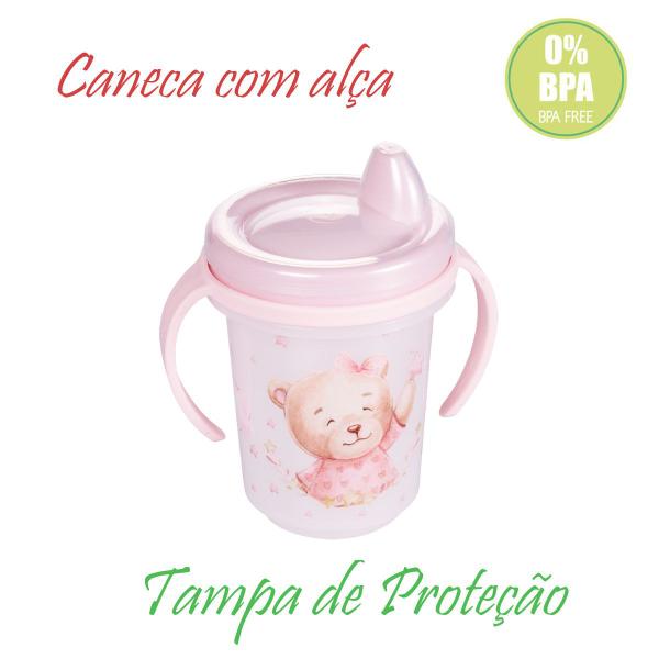 Caneca Copinho Trio com Alça e Tampa de Proteção para Bico 330 ml Plasútil - Plasutil Imagem de Caneca Copinho Trio com Alça e Tampa de Proteção para Bico 330 ml Plasútil