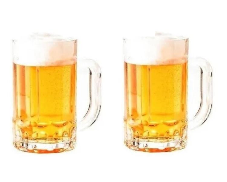 Imagem de Caneca Copo De Chopp Cerveja 400 Ml Zero Grau 2 Peças