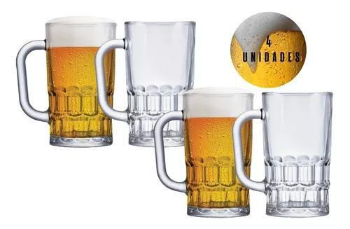 Imagem de Caneca Copo de Vidro Chopp Cerveja 360ml Festas Bares Lazer