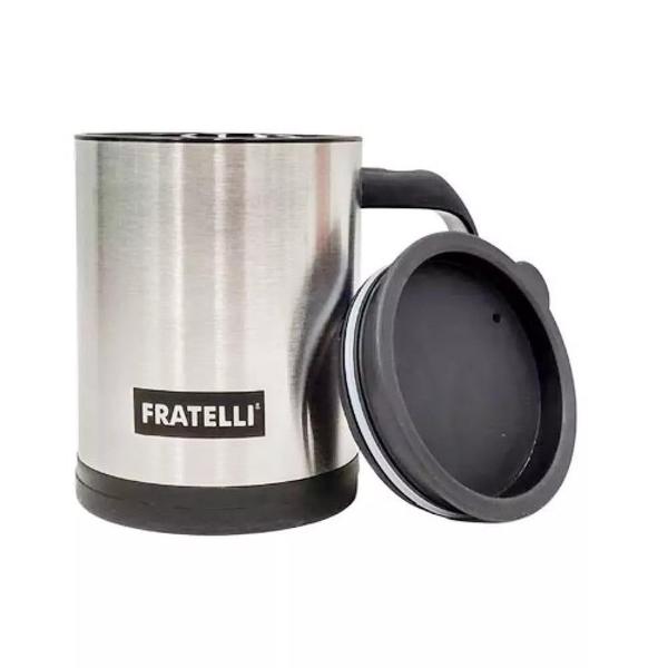 Imagem de  Caneca Copo Mixer De Inox Com Tampa 350ml - Fratelli