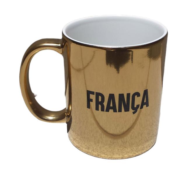 Imagem de Caneca Cromada Dourada Personalizada - Carro Opala