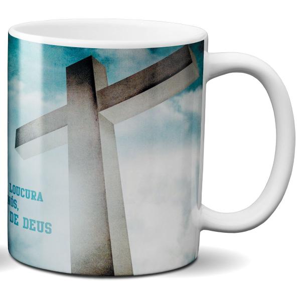 Imagem de Caneca cruz fé religião jesus salvador presente evangélico