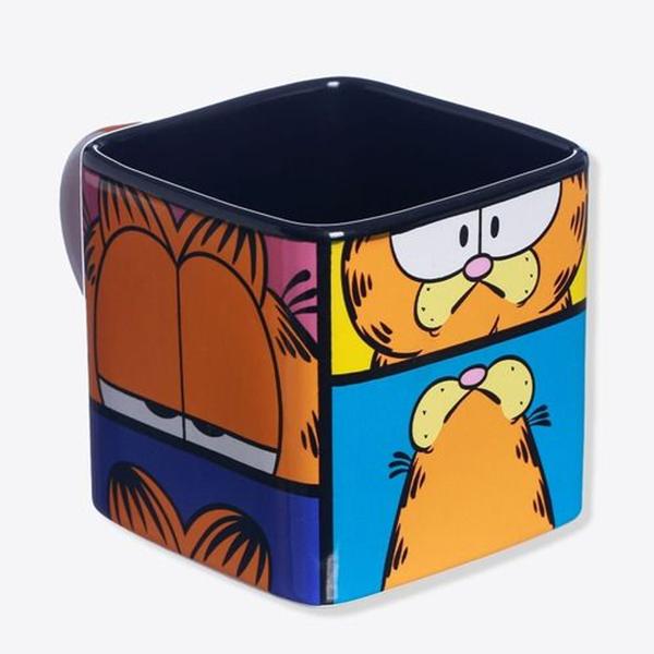 Imagem de Caneca Cubo 300ml Garfield Faces