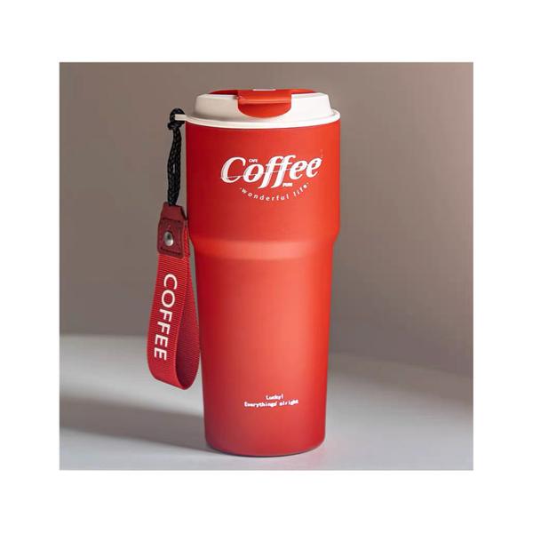 Imagem de Caneca de café de vidro térmica Thermos 620ml em aço inoxidável