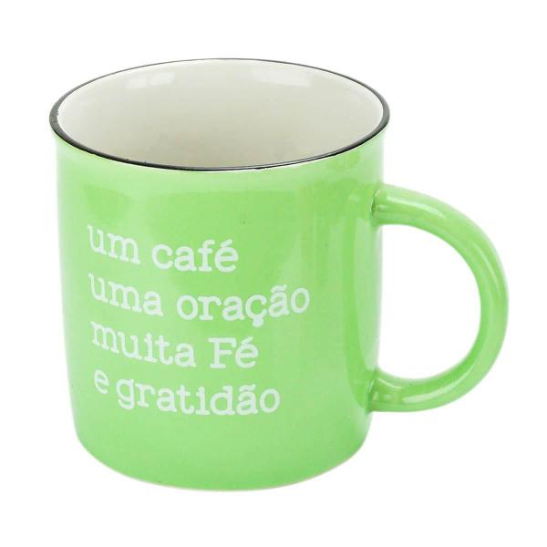 Imagem de Caneca De Cerâmica 330Ml Frases Café Bom Dia