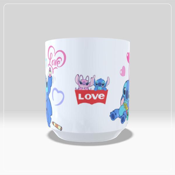 Imagem de Caneca de Cerâmica Alça Coração Cavado Stitch