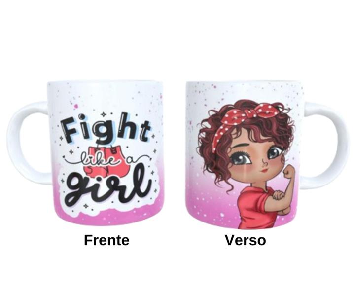 Imagem de Caneca de Cerâmica -  Fight Like a Girl Bonequinha mod3