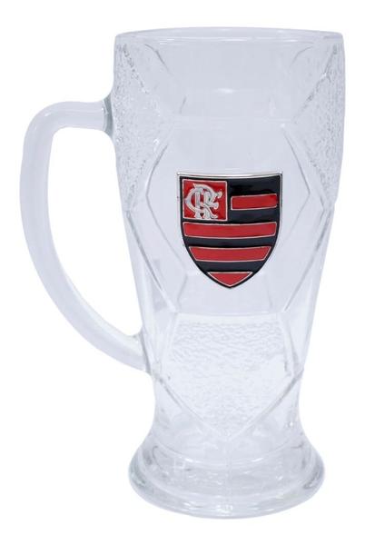 Imagem de Caneca De Cerveja Bola Futebol 630ml - Flamengo Oficial