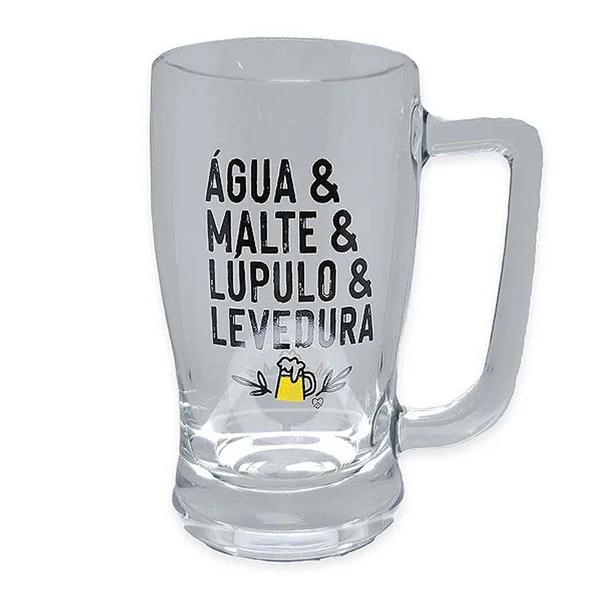 Imagem de Caneca de Cerveja Happy Beer - 340ml - Água & Malte - 1 und.