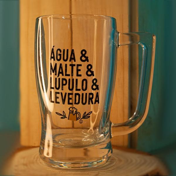 Imagem de Caneca de Cerveja Happy Beer - 340ml - Água & Malte - 1 unidade - Allmix - Rizzo