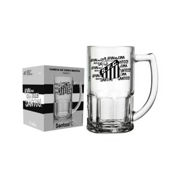 Imagem de Caneca de Cerveja Vidro Bristol Santos 340ml - Allmix