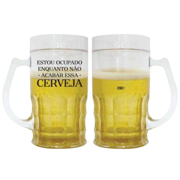 Imagem de Caneca De Chopp 450ml Zona Criativa Ocupado