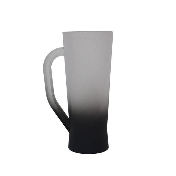 Imagem de Caneca de Chopp Acrilico degradê Slim preta - 430ml