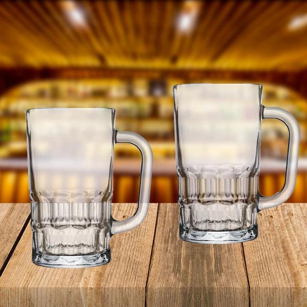 Imagem de Caneca De Chopp Cerveja Vidro Copo Resistente 300ml 24 Peças