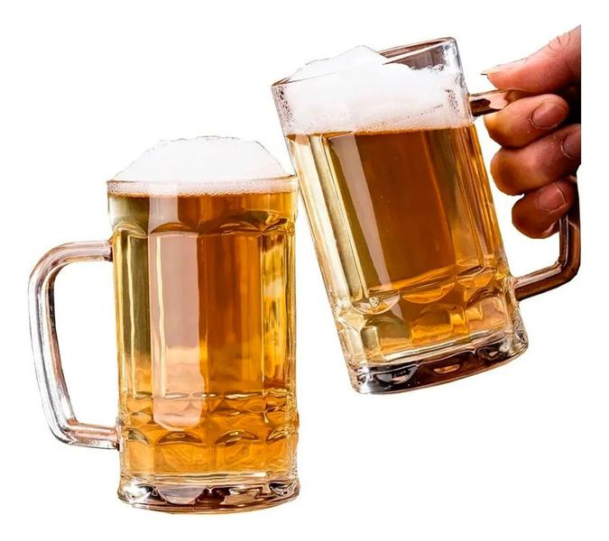 Imagem de Caneca De Chopp Cerveja Vidro Copo Resistente 300ml 24 Peças