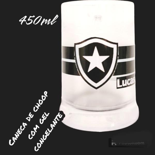 Imagem de Caneca de chopp com gel congelante (Bota Fogo)