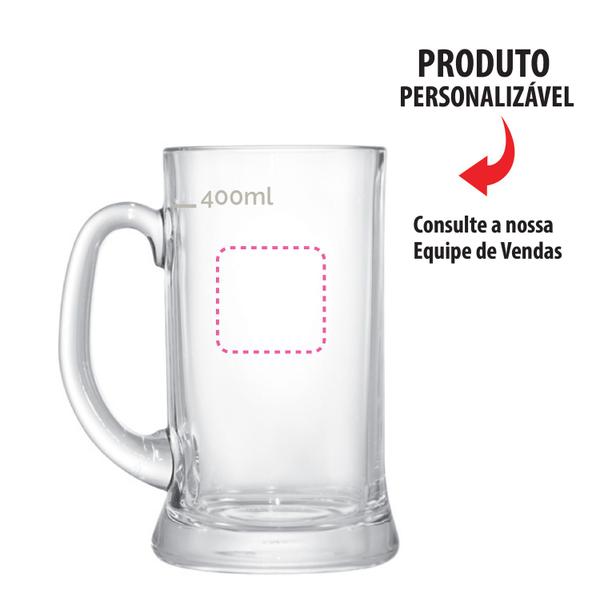 Imagem de Caneca de Chopp de Vidro Cerveja Bavaria M 540ml