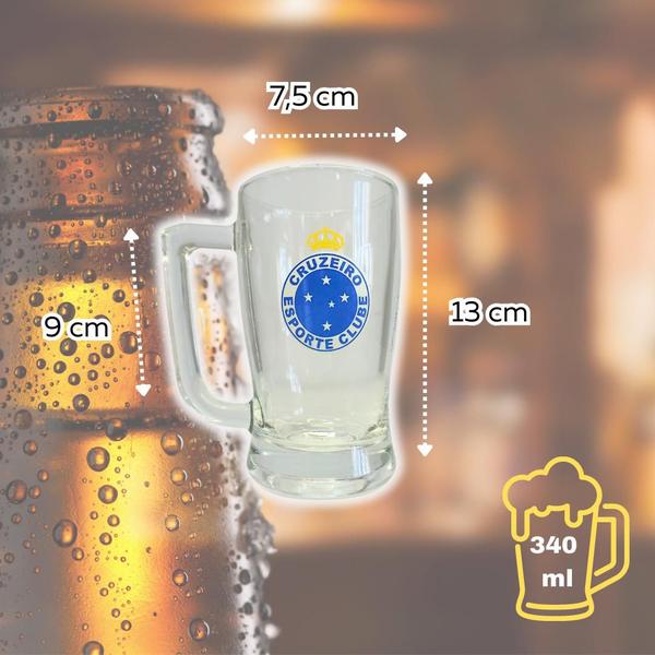 Imagem de Caneca de Chopp do Cruzeiro Cerveja Copo Tulipa Lager Taça