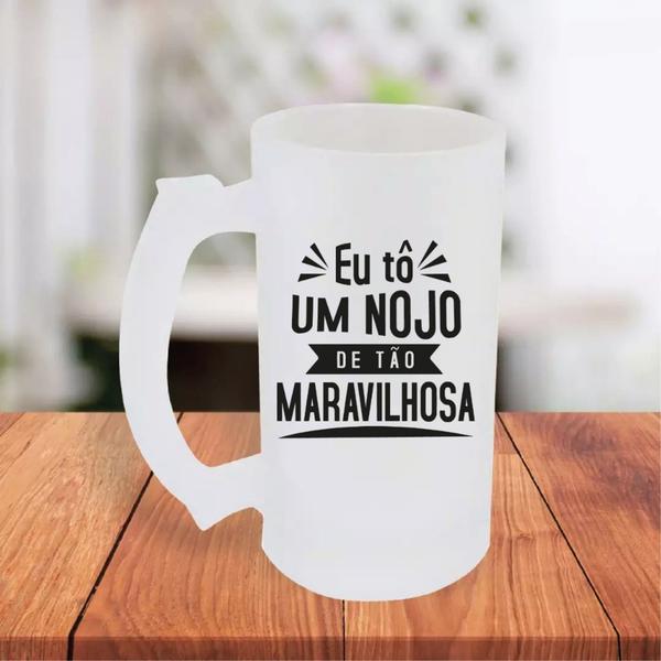 Imagem de Caneca De Chopp Jateada Personalizada Eu Tô Um Nojo De Tão Maravilhosa Amiga- MEGA OFERTA!