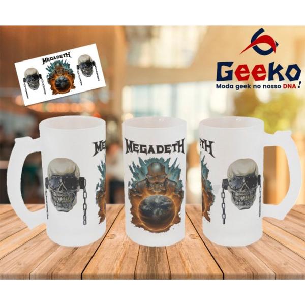 Imagem de Caneca de Chopp Megadeth Rock Geeko