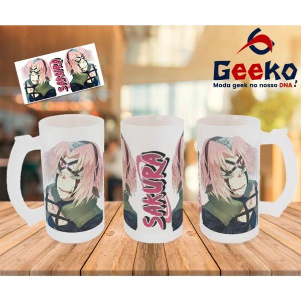 Imagem de Caneca de Chopp Sakura Haruno Naruto Anime Geeko