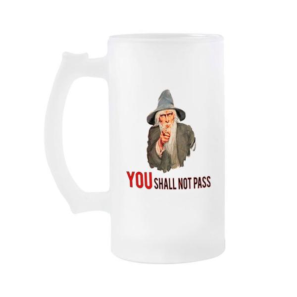 Imagem de Caneca de chopp senhor dos anéis Gandalf You Shall