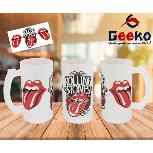 Imagem de Caneca de Chopp The Rolling Stones Rock Geeko