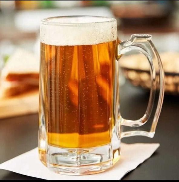 Imagem de Caneca de chopp vidro 340 ml cerveja  zero grau freezer