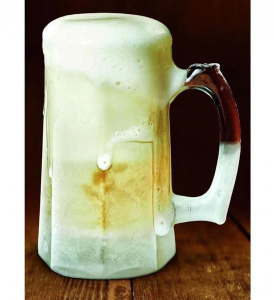 Imagem de Caneca de Chopp Vidro Temperado Cerveja Congelável Zero Grau 360ml