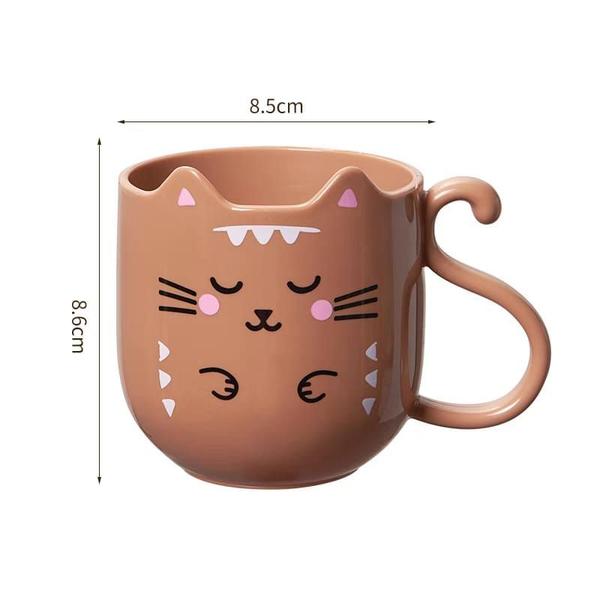 Imagem de Caneca De Gato Cat Gatinho Fofo Copo Plástico Chá Café 300ml