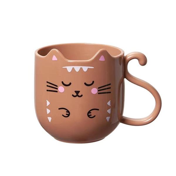 Caneca De Gato Cat Gatinho Fofo Copo Plástico Chá Café 300ml - D Presentes Caneca De Gato Cat Gatinho Fofo Copo Plástico Chá Café 300ml - D Presentes