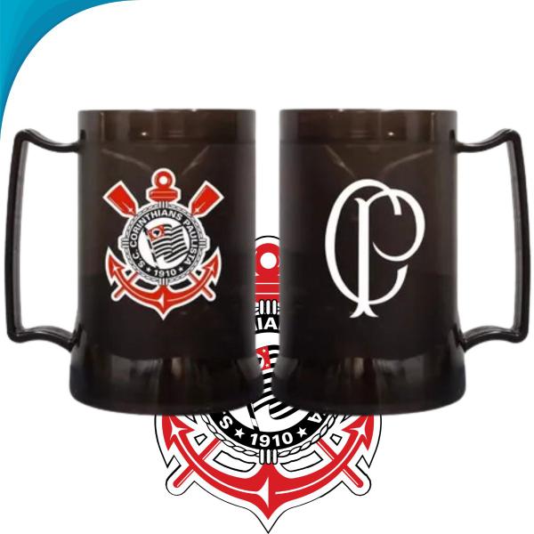 Imagem de Caneca De Gel Corinthians Futebol Clube Mantém Chopp Gelado Presente Ideal Para Pai