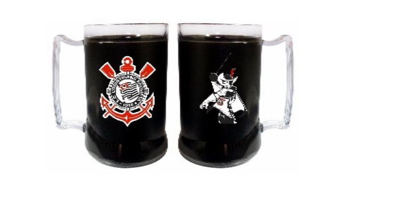 Imagem de Caneca de gel preto Corinthians