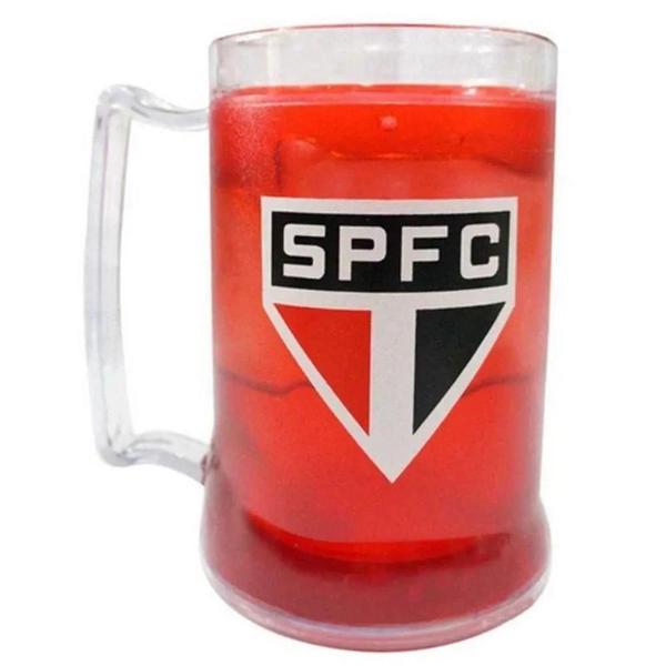Caneca De Gel São Paulo 300Ml Oficial Com Luva - Allmix Imagem de Caneca De Gel São Paulo 300Ml Oficial Com Luva