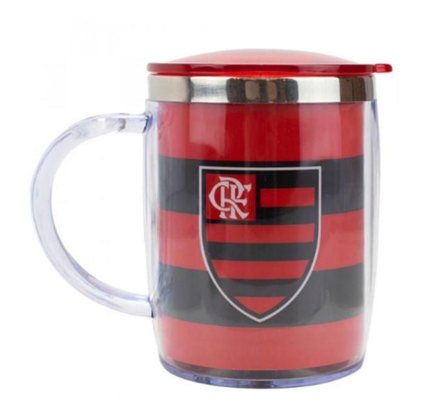 Imagem de Caneca De Inox Térmica Com Tampa Flamengo 450Ml