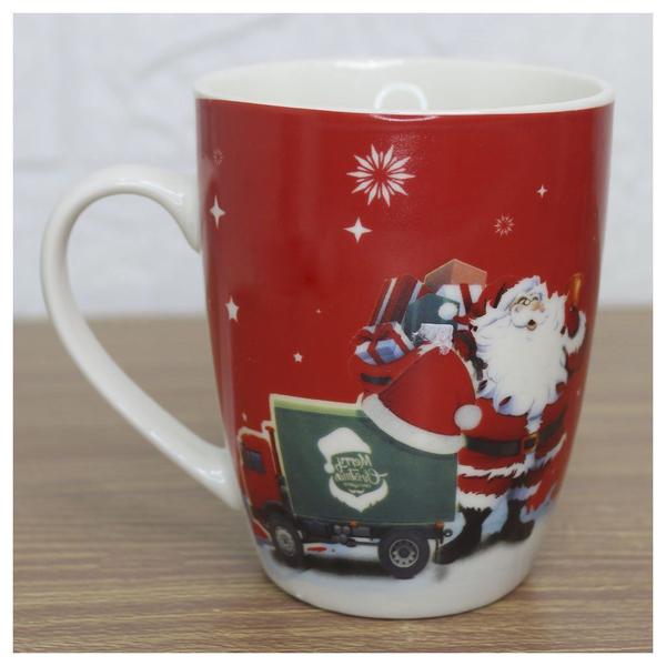 Imagem de Caneca De Natal Papai Noel Feliz Natal Em Cerâmica 350ml