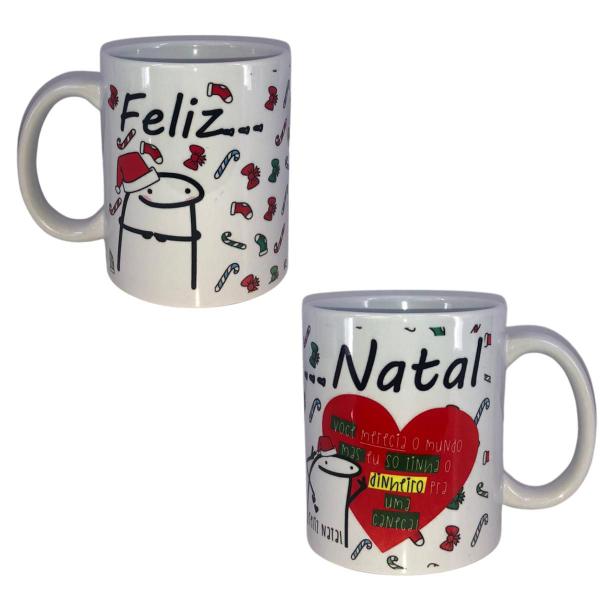 Imagem de Caneca De Natal Personalizada Desenhada 350ml - Café/chá