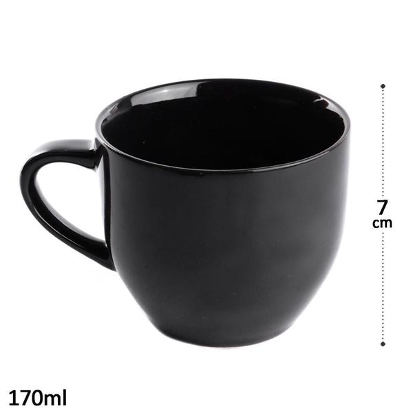 Imagem de Caneca de porcelana 170ml chá café utilidades.