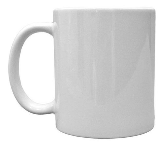 Imagem de Caneca de porcelana 200ml liso branco chá café utilidades básica