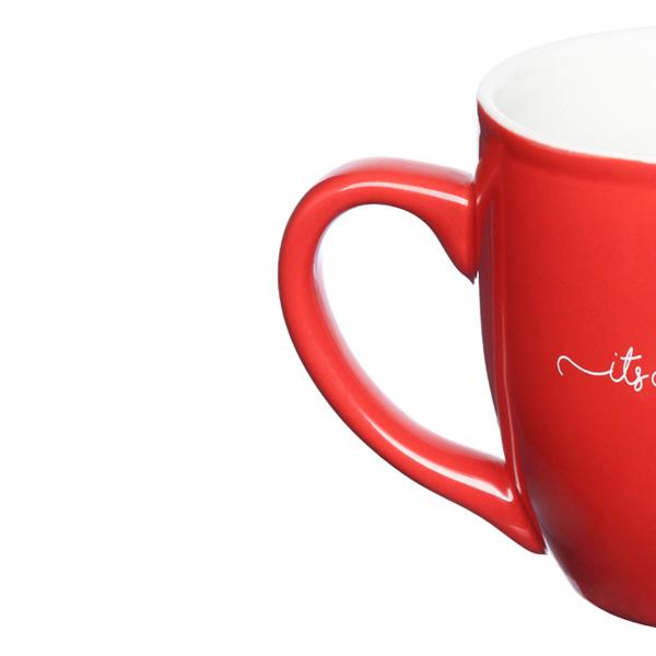 Imagem de Caneca de Porcelana 300ml Hauskraft Lamour Vermelha para Café ou Chá