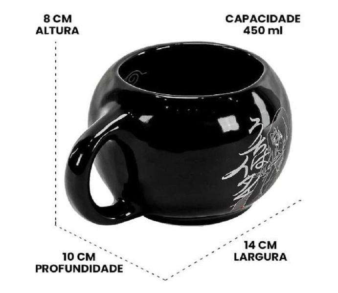 Imagem de Caneca de Porcelana 3d Naruto Itachi Akatsuki 450ml Oficial