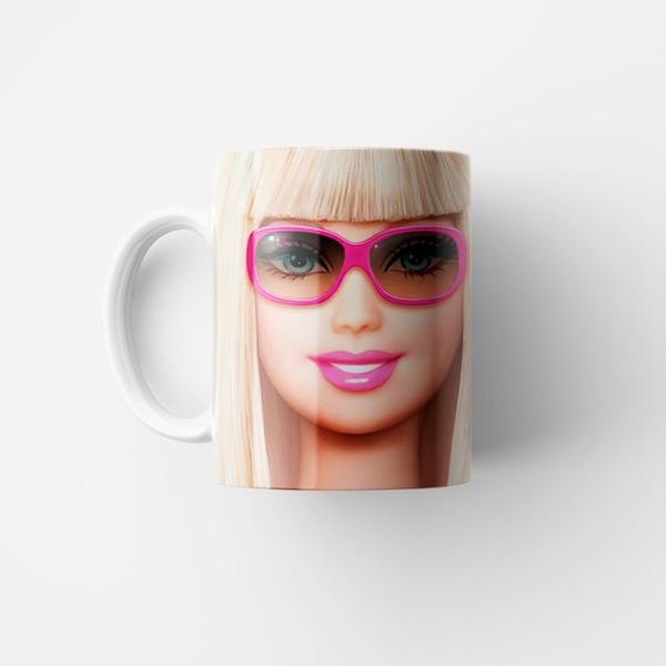 Imagem de Caneca de Porcelana Barbie de óculos